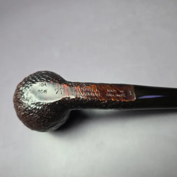 Dunhill 1973 Shell Briar ODA 806 Sandblasted Apple Estate Briar Pipe, English Estates - Image 7