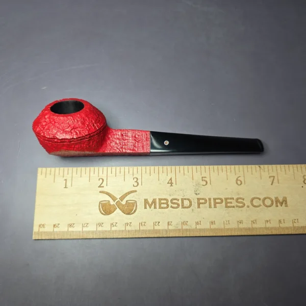 Ashton Claret XXX Sandblasted Bulldog Estate Briar Pipe, Unsmoked - Image 8