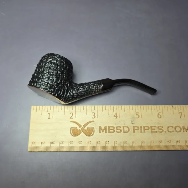 Vendome 40 Rusticated Pot Sitter Estate Briar Pipe, French Estates - Image 8