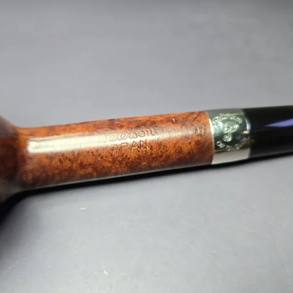 Peterson Aran Nickel Mounted 264 Smooth Canadian Estate Briar Pipe, Irish Estates - Image 8