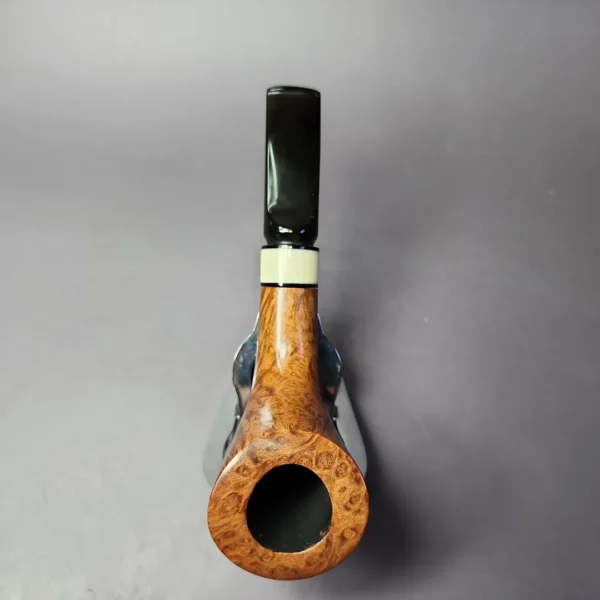 Rick Knight Smooth Horn w/ Ivorite Estate Briar Pipe, American Estates - Image 8