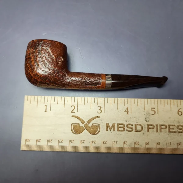 Volkan Sandblasted Opera w/ Zebrawood Estate Briar Pipe, Italian Estates - Image 9