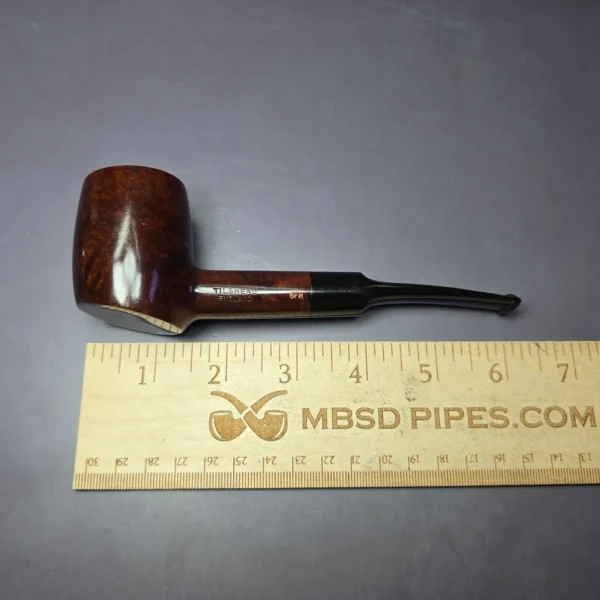 James Upshall Tilshead Group 6 Smooth Poker Estate Briar Pipe, Unsmoked - Image 9