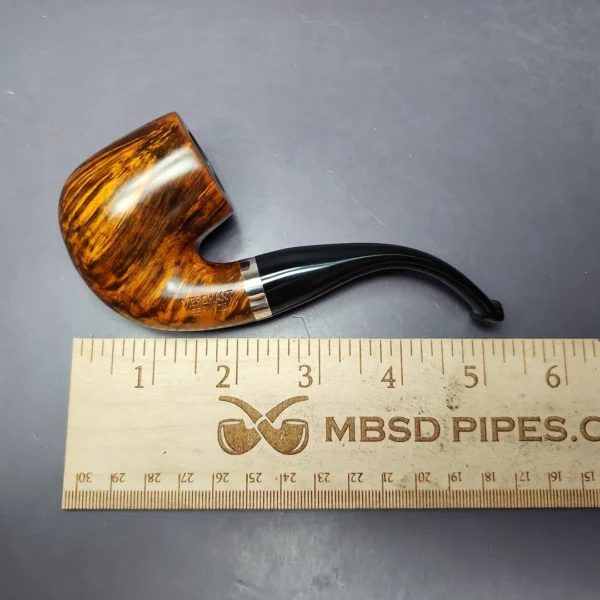 Merchant Service Smooth “Full Bent” Handmade Briar Pipe, New - Image 9