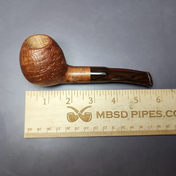 Morgan Arbutus Sandblasted Apple Strawberry Briar Pipe, New - Image 9