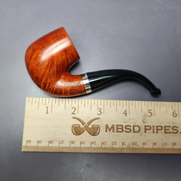 Merchant Service Smooth “Full Bent” Handmade Briar Pipe, New - Image 10