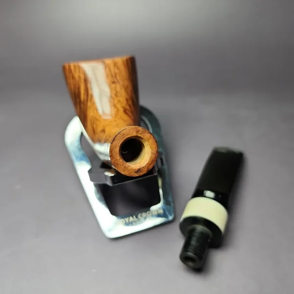 Rick Knight Smooth Horn w/ Ivorite Estate Briar Pipe, American Estates - Image 11