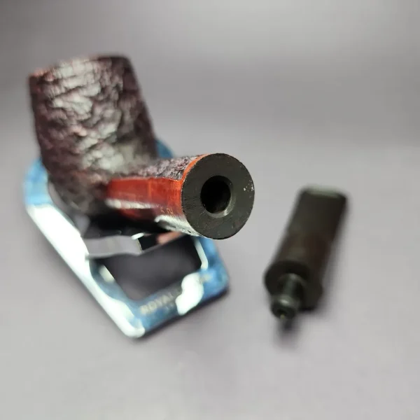 James Upshall Group 5 Bark Rusticated Lovat Estate Briar Pipe, Unsmoked - Image 10