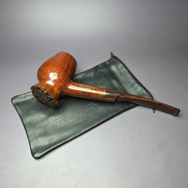 James Upshall Tradition Magnum Plateaux Foot Brandy Estate Briar Pipe, Unsmoked - Image 12