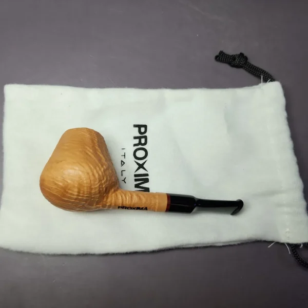 Proxima Natural Sandblasted Brandy Briar Pipe, New - Image 13