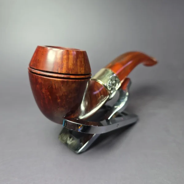 19th c. CPF Best Make w/ Amber Stem Rhodesian Estate Briar Pipe, Unsmoked - Image 3