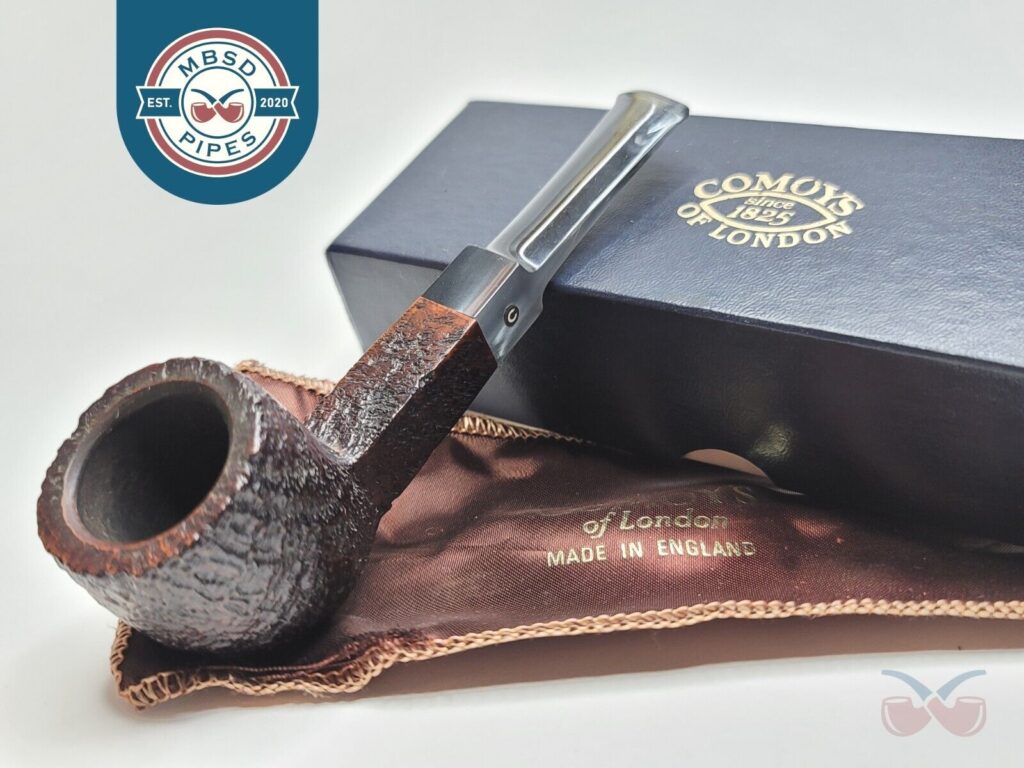 1970s Comoy’s Silver Cloud 497 Rusticated Pot Estate Briar Tobacco Pipe ...