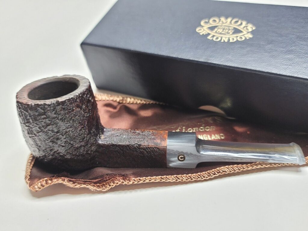 1970s Comoy’s Silver Cloud 497 Rusticated Pot Estate Briar Tobacco Pipe ...